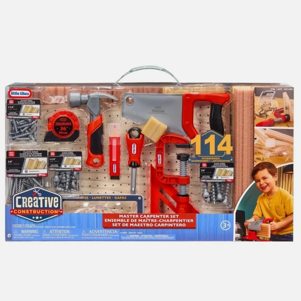 Master Carpenter 114pc Set Bundle Little Tikes Creative Construction Learning